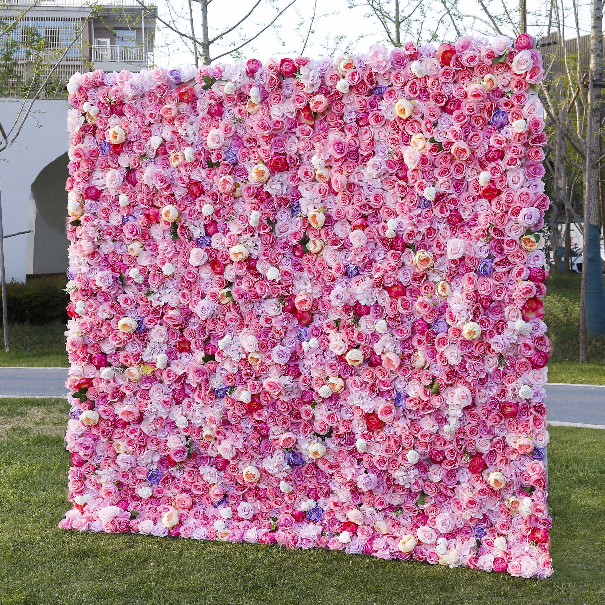 Aliflowers 3D Hot Pink Flowers for Wall Wedding Decorative ALFWL045 - Image 11