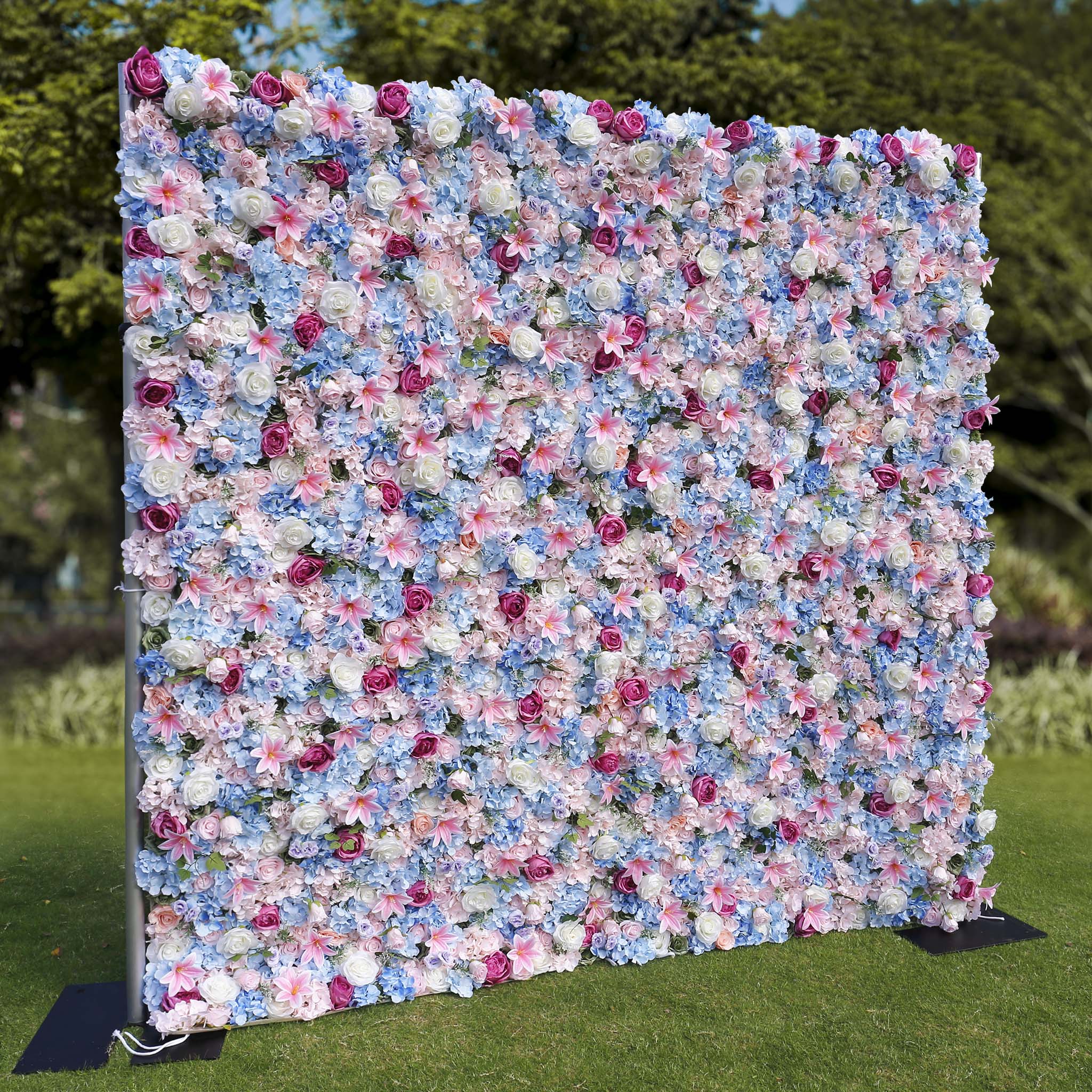 Aliflowers Colorful Rose Pink Lily with Peony Wall 3D Flowers ALFWL089 - Image 12