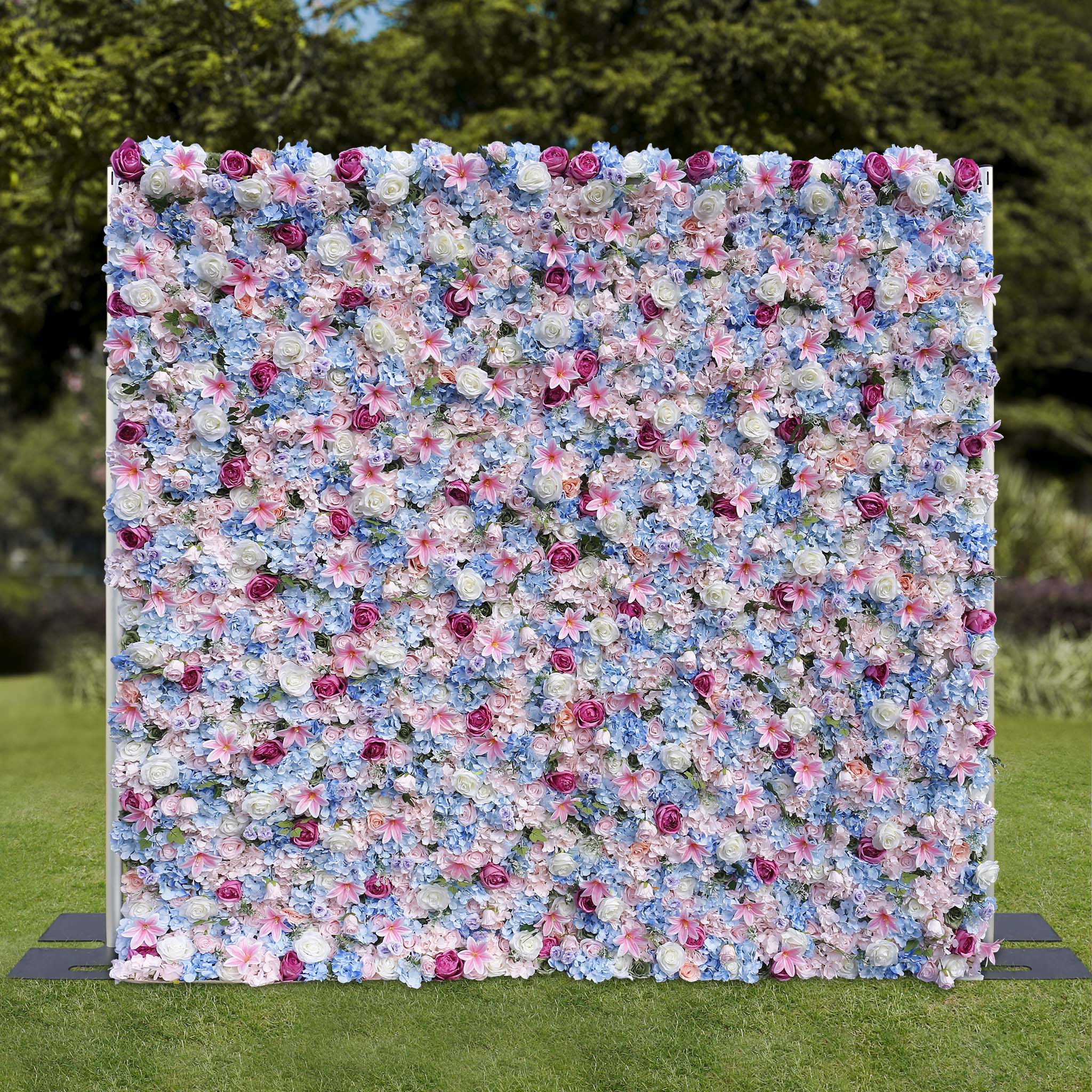 Aliflowers Colorful Rose Pink Lily with Peony Wall 3D Flowers ALFWL089 - Image 9