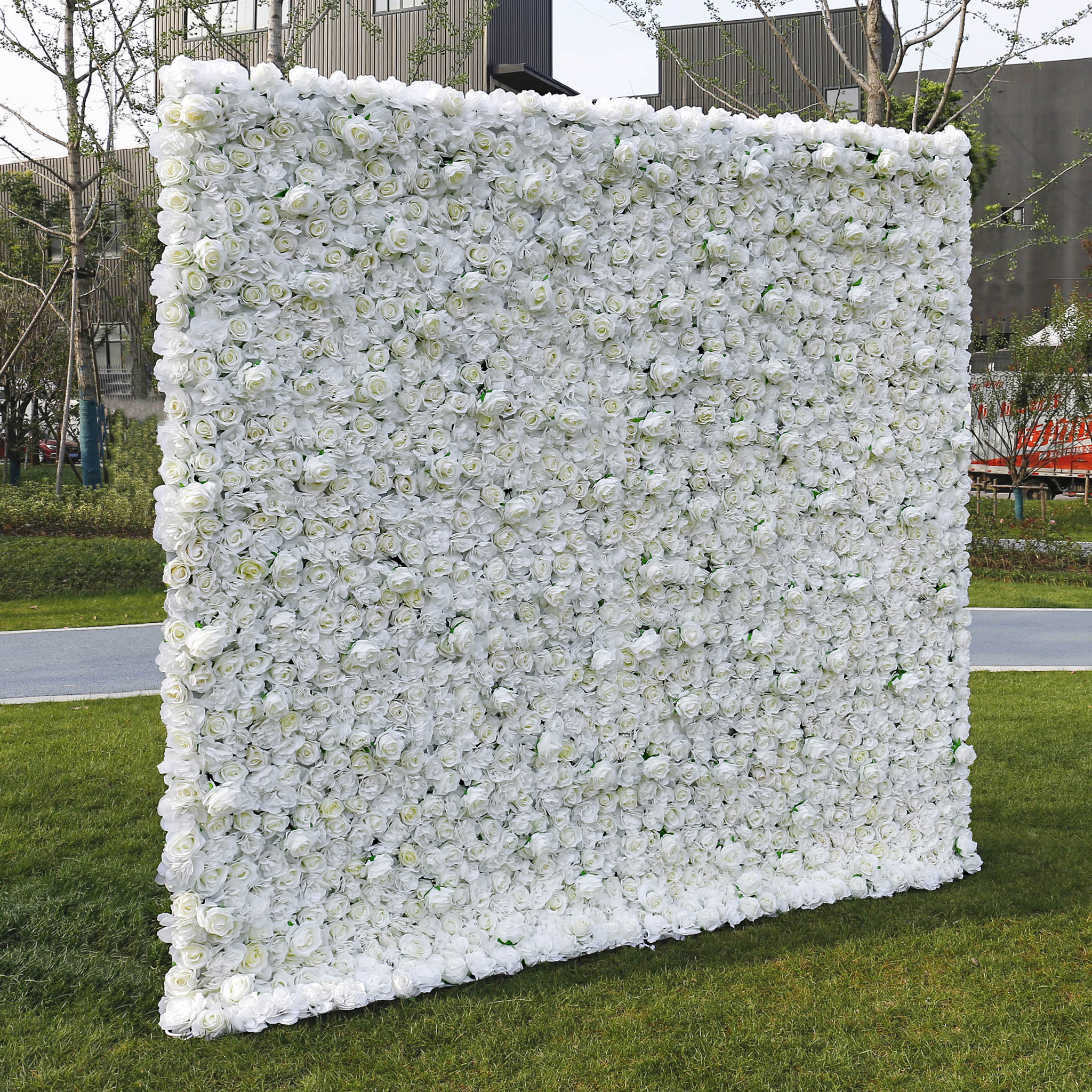 Aliflowers 3D White Pure Rose Flower Wall ALFWL056 - Image 10