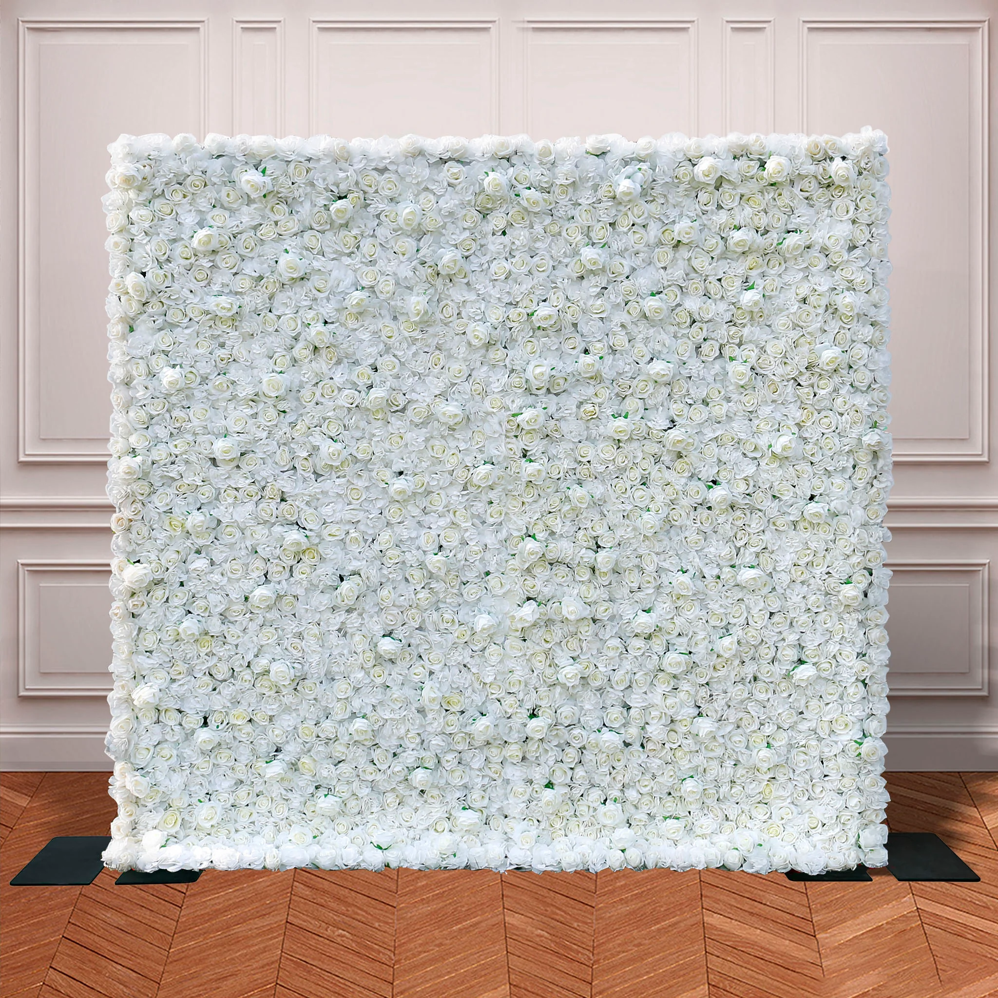 Aliflowers 3D White Pure Rose Flower Wall ALFWL056 - Image 2