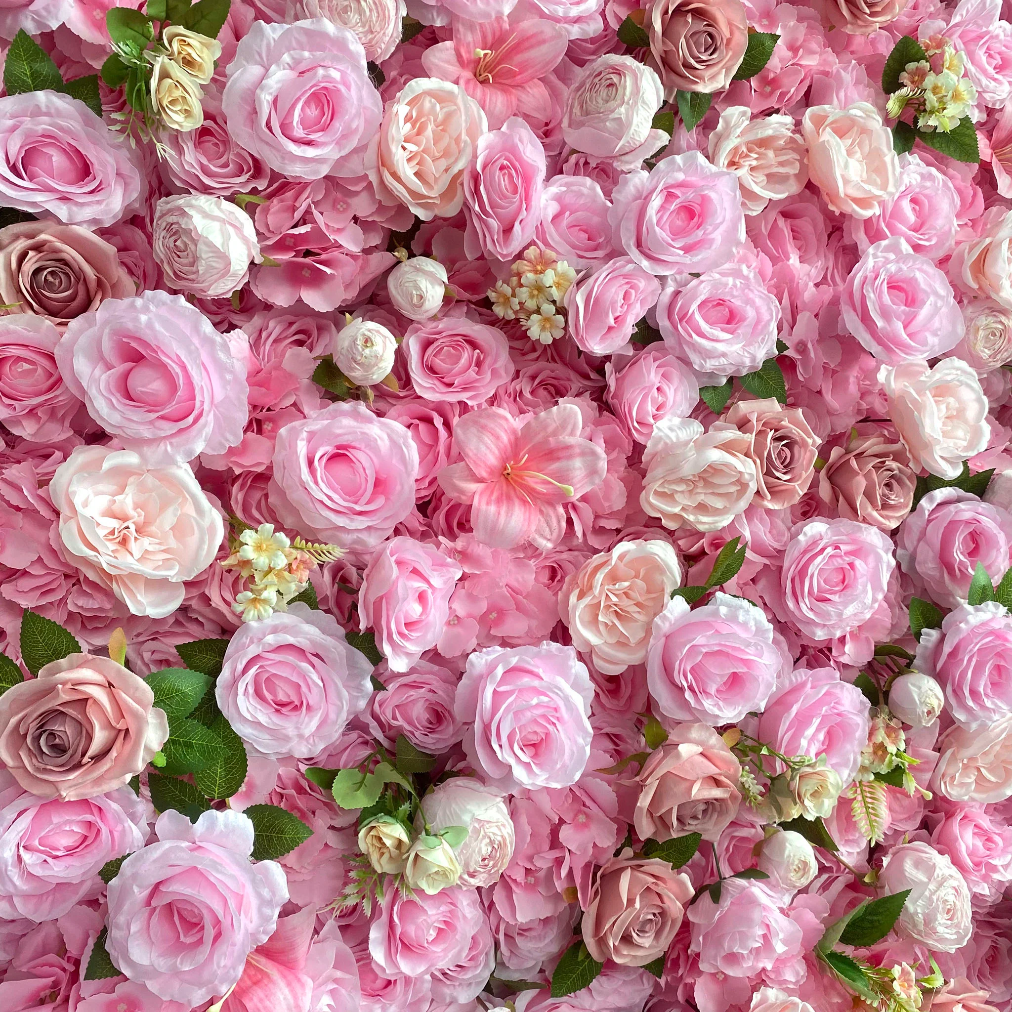 Aliflowers 5D Pink Rose Flower Wall Wedding Party Flower Decoration Background ALFWL124 - Image 8