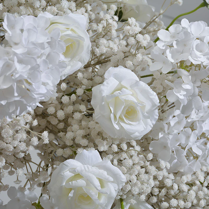 Aliflowers Baby's Breath White Rose Wedding Arch Arrangement ALFAD010 - Image 2