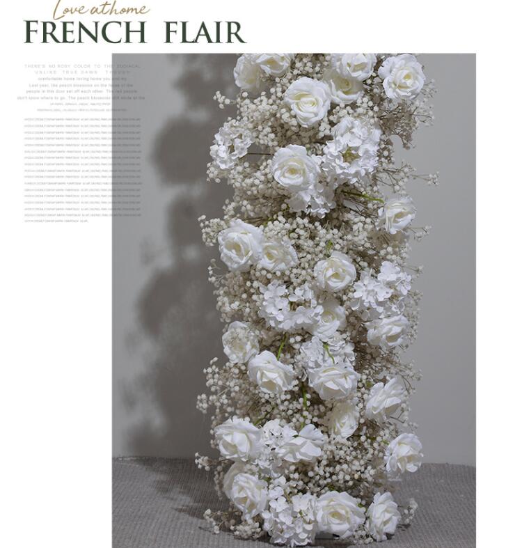 Aliflowers Baby's Breath White Rose Wedding Arch Arrangement ALFAD010 - Image 4