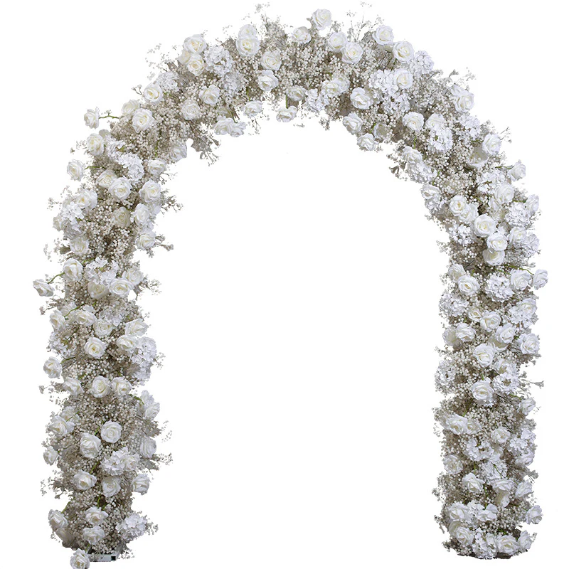 Aliflowers Baby's Breath White Rose Wedding Arch Arrangement ALFAD010 - Image 5