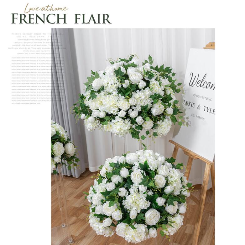 Ali Flowers Colorful Handmade Wedding Silk Flower Ball Centerpieces for Table Decor ALFBL001 - Image 5