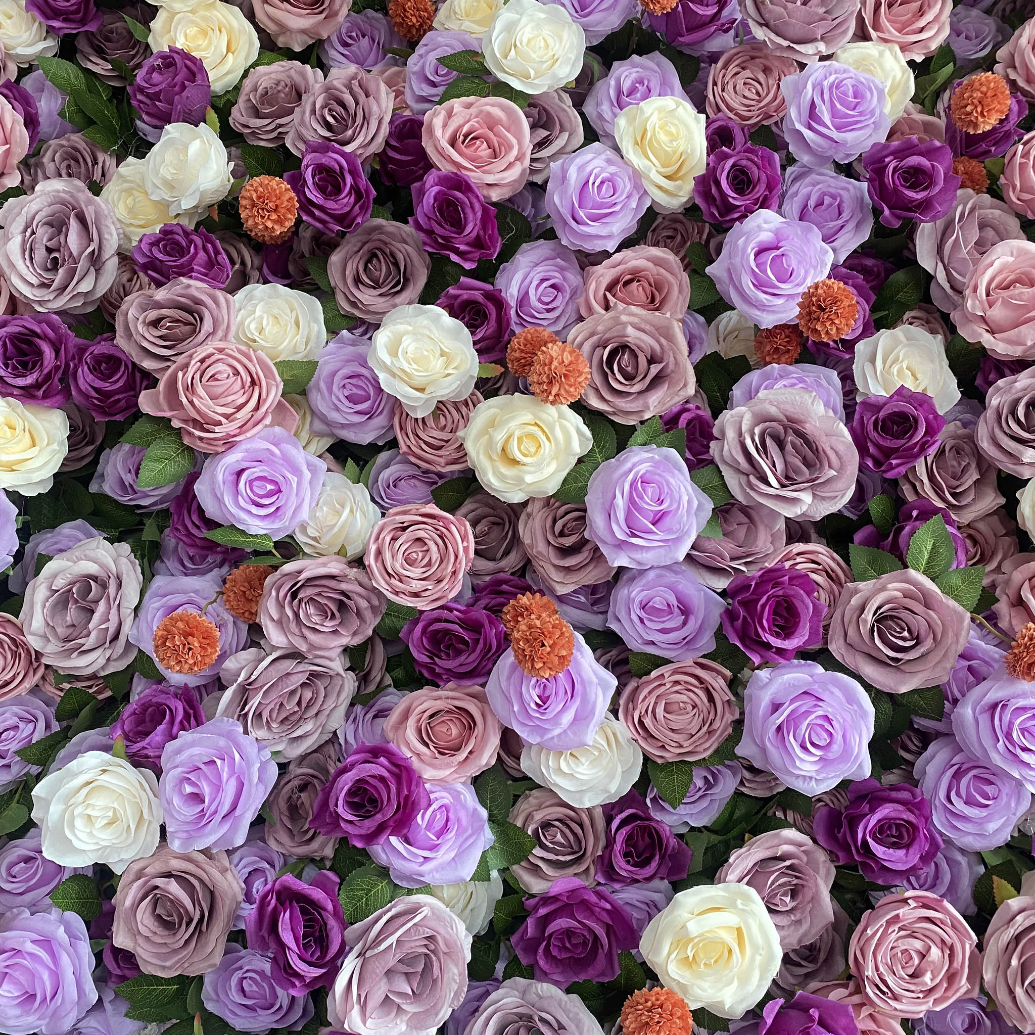 Aliflowers Purple Silk Rose Flower Wall Backdrop For Wedding Events Parties ALFWL118 - Image 13