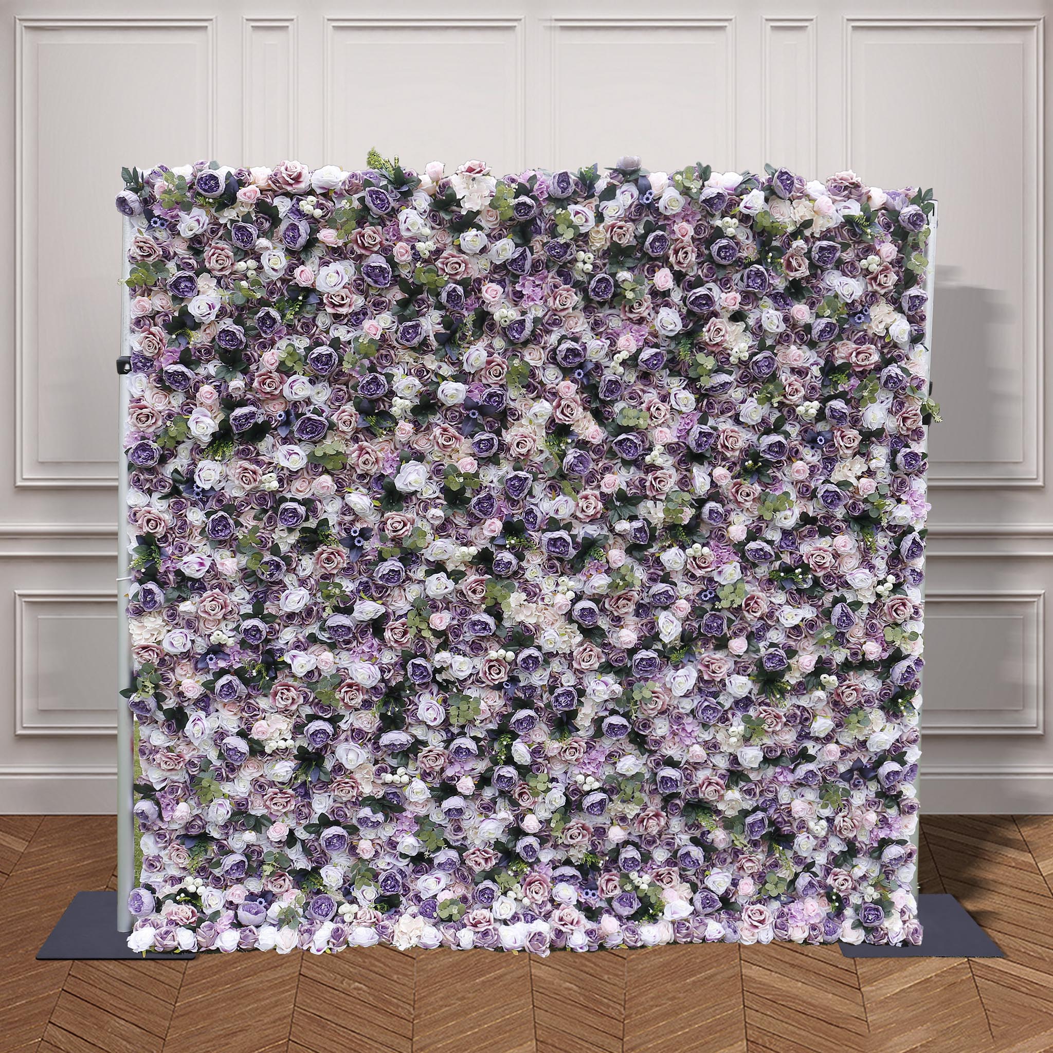 Aliflowers 5D Dirty Purple Peony with Rose Floral Wall Backdrop ALFWL101