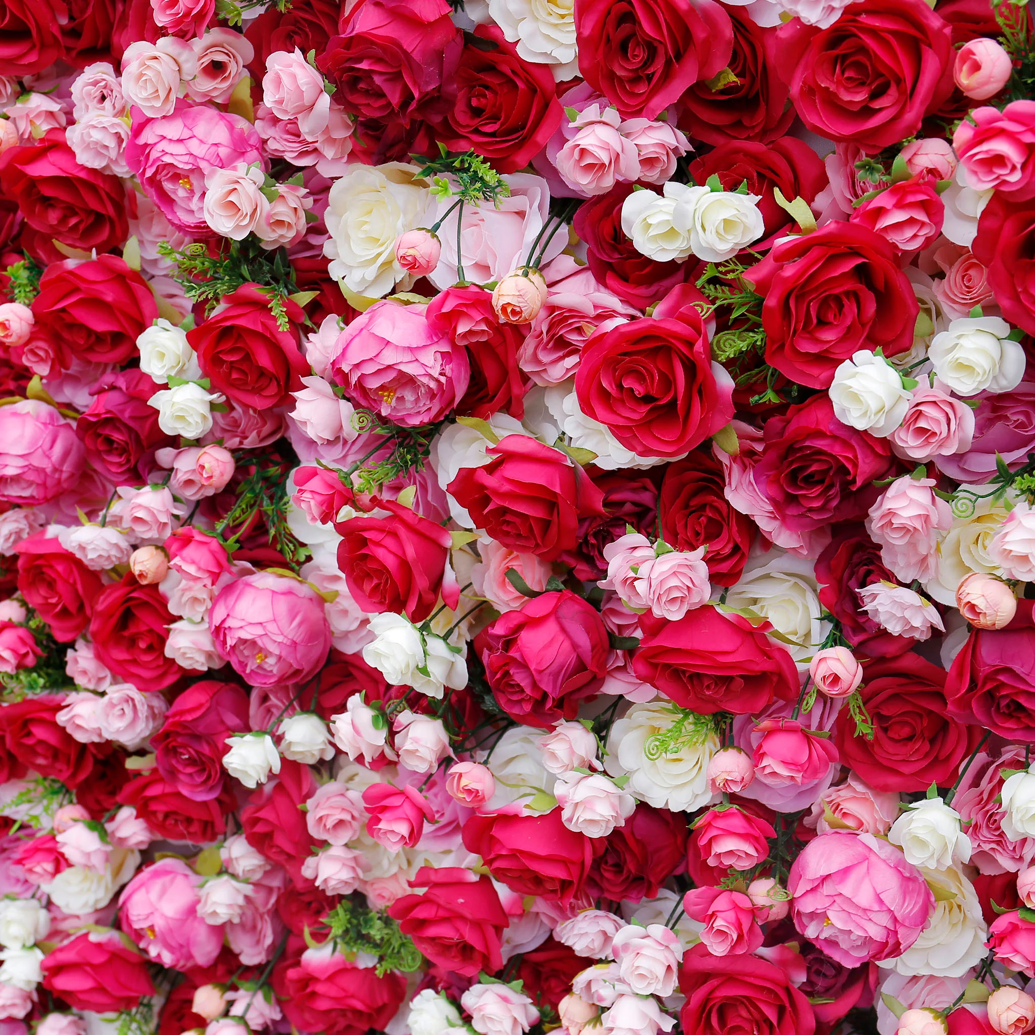 Aliflowers Rustic Style 3D Red Pink Rose Rolling up Curtain Flowers Wall ALFWL047 - Image 10