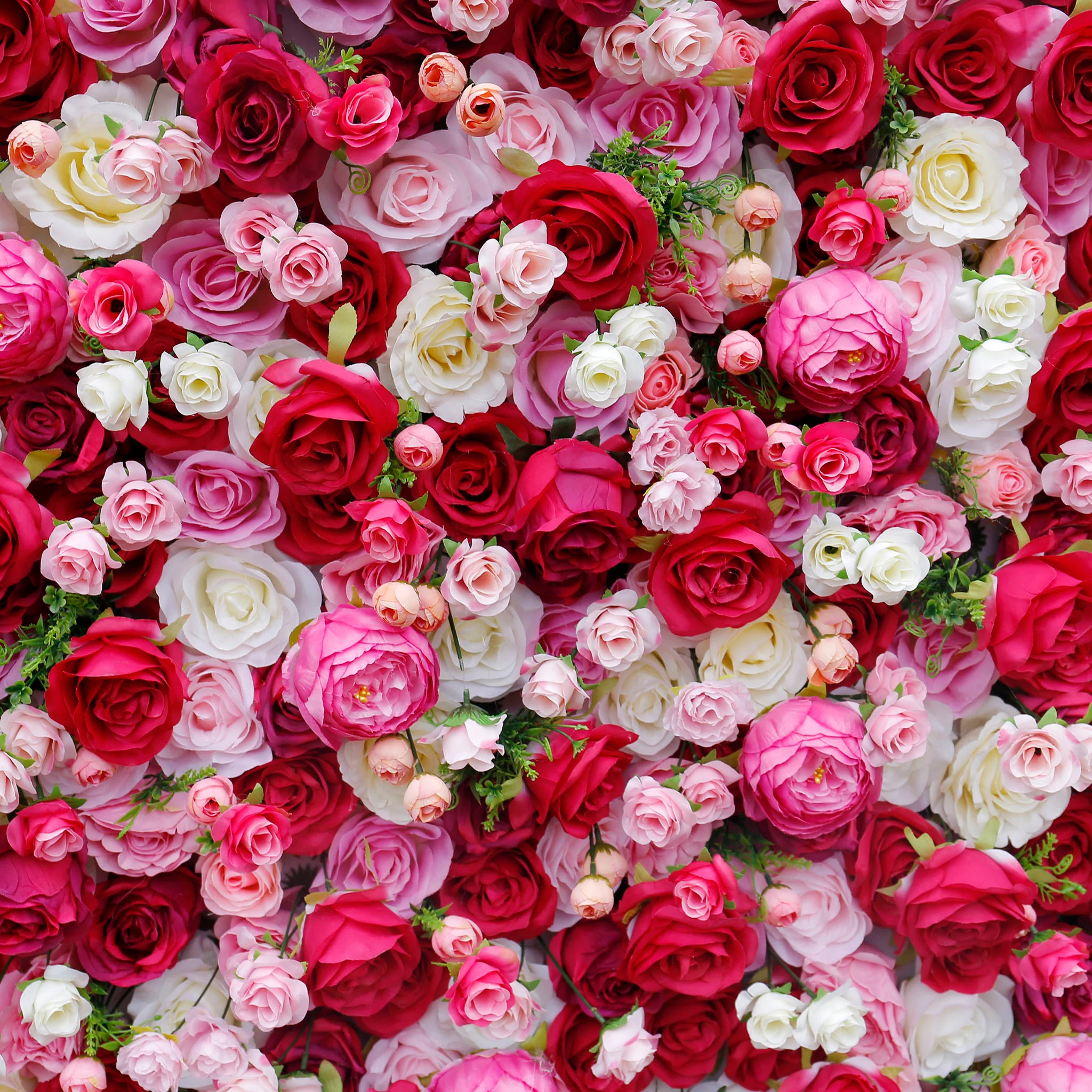Aliflowers Rustic Style 3D Red Pink Rose Rolling up Curtain Flowers Wall ALFWL047 - Image 4